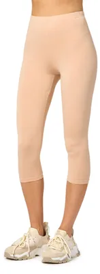 Image de Merry Style Leggings 3/4 pour femmes en viscose MS10-144 (Nude, L)