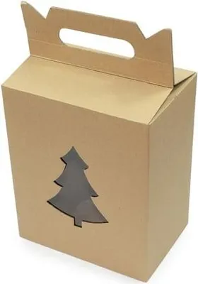 Produktbild von Faltbare Weihnachtsgeschenkbox 190 x 130 x 220 (ÖKO-WEIHNACHTSBAUM)