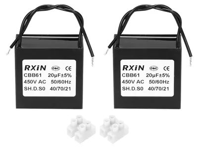 2x CBB61 Kondensator 20 µF 450 V, Startkondensator für Motoren