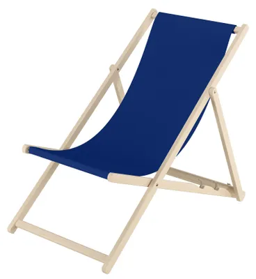 Produktbild von Buche-Liegestuhl, Gartenliege klappbar Strandstuhl Stofffarbe wählbar V-10-110