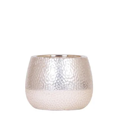 Produktbild von Kolibri Home Keramik Elite-Topf Silber - Ø12 cm