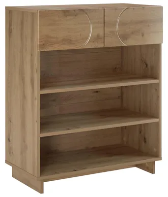 Image de Armoire à chaussures vidaXL, 73 x 38 x 87,5 cm, en panneaux de particules, imitation chêne artisanal