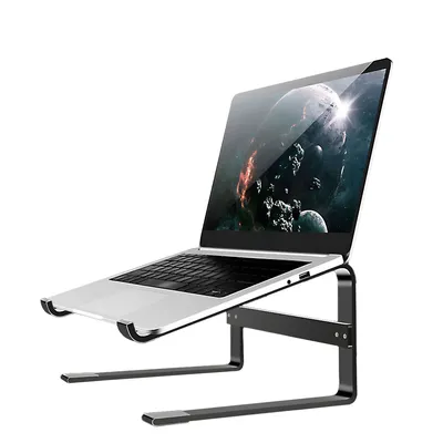 Produktbild von MMOBIEL Großer Laptop Stand - Laptop Ständer 10-18" - Laptop Halterung - Schwarz