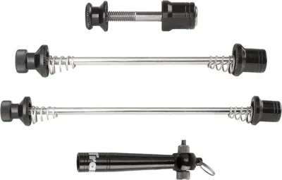 Produktbild von Tranzx Schnellspanner-set Schwarz,Silber 9 x 100 / 10 x 130/135 mm Schwarz,Silber 9 x 100 / 10 x 130/135 mm