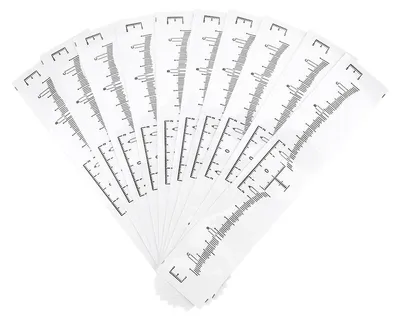 Produktbild von 100 Teile/satz Einweg Augenbrauen Lineal Make-Up Microblading Tattoo Schablone Messung