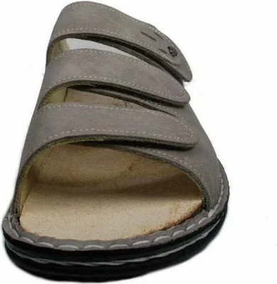 Produktbild von Finn Comfort KOS Pantoletten Drei Klettverschlüsse für optimalen Halt, Herausnehmbares Fußbett für Einlagen, Flexible Sohle für hohen Gehkomfort