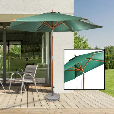 Produktbild von Sonnenschirm aus Holz mit UV 50+