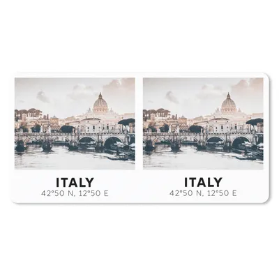 Produktbild von MuchoWow® Mauspad Mousepad Italien - Brücke - Fluss 60x30 cm - Mousepads - Maus Mat - Pad - Mausunterlage - Nachhaltig