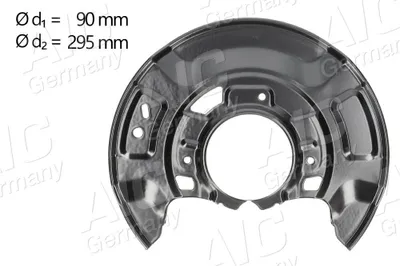 Produktbild von AIC Spritzblech Bremsscheibe für TOYOTA Yaris Schrägheck (P9) Vorne Rechts 58260 Ankerblech