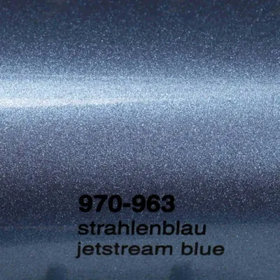 Produktbild von (25€/m²) Oracal 970RA Autofolie 963 Strahlenblau Glanz Folie 152 cm Breite Laufmeterware gegossene Auto Folie selbstklebend