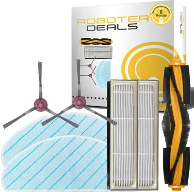 Produktbild von Zubehör Set, Ersatzteile Kit für Yeedi Vac 2 Pro (2x Seitenbürste, 2x Filter, 2x Pad, 1x Hauptbürste)