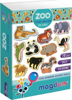 Produktbild von Zoo-Magnet-Set, Tiere, süße Bilder, leuchtende Farben, Puzzle, MV 6032-05