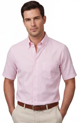 Produktbild von Ledub Modern Fit Hemd rosa Struktur