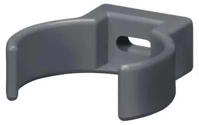 Produktbild von INEFA Rohrschelle Clip, PVC-U DN50 / 50mm, Anthrazit Fallrohrschelle, Dachrinnenzubehör, einfache Montage, Germany