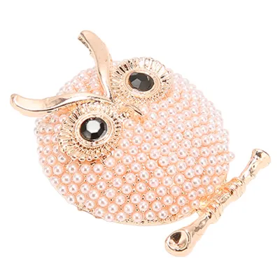 Image de Owl Brooch,Owl Brooch Pin,Brooch,Brooch Pin,Pearl Corsage,Scarves Clip