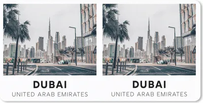 Produktbild von MuchoWow® Mauspad Mousepad Dubai - Straße - Skyline 60x30 cm - Mousepads - Maus Mat - Pad - Mausunterlage - Nachhaltig