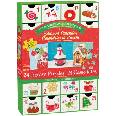Productafbeelding van Puzzeladventskalender - Zoete Kerst. 1200 puzzelstukjes