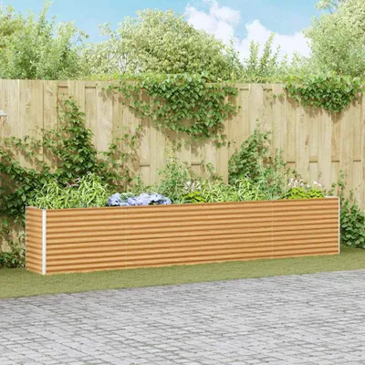 Produktbild von Möbel Hochbeet Hellbraun 390 x 50 x 68 cm Verzinkter Stahl - Beete &47796