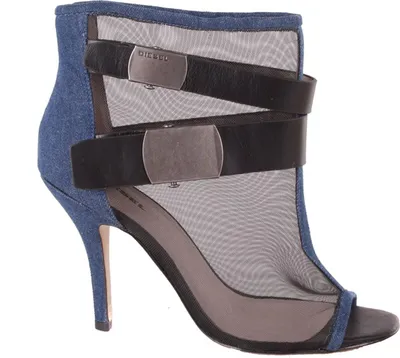 Produktbild von Diesel Damen Ankleboots Jeans Stilettos "Female Roller" Blau #146