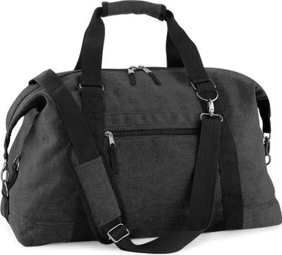Produktbild von BagBase BG650 | Vintage Canvas Weekender Reisetasche | 51 x 33 x 24 cm - Farbe: Vintage Black - Größe: 51 x 33 x 24 cm