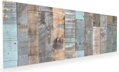 Produktbild von Küchenrückwand Spritzschutz Glas mit Motiv Holzplanken Vintage 40 x 40 cm