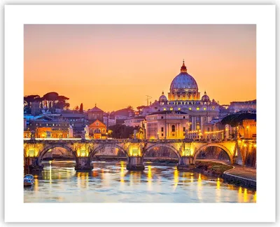 Produktbild von Poster - Poster ohne Rahmen - Rom Italien Basilika Geschichte - 50x40 cm - Wand Bild - Wanddeko - Wandbilder - Kunstposter - Wandposter - Bilder - Kunstdruck - Wandbild - P2XAA50x40-2704