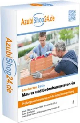 Image de AzubiShop24.de Lernkarten Maurer und Betonbaumeister