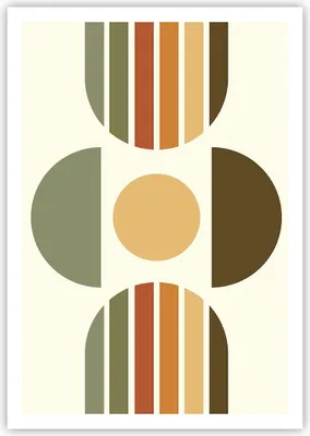 Produktbild von Poster - Poster ohne Rahmen - Modern gemustert minimalistisch - 70x100 cm - Wand Bild - Wanddeko - Wandbilder - Kunstposter - Wandposter - Bilder - Kunstdruck - Wanddekoration - P2XPA70x100-4569
