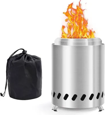 Produktbild von Pellet-Grill-Vuurschaal aus Edelstahl für Camping und Garten