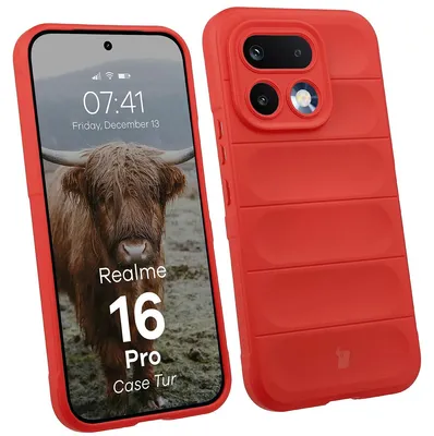 Produktbild von Robuste Handyhülle für Realme 16 Pro 5G, Bizon Case Tur, Rot