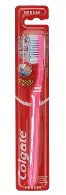 Image de Brosse à dents moyenne Colgate Double Action