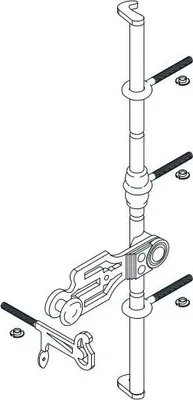 Image de Tringle de croisée 2500 mm TORBEL - Crochet 55 mm - 0555250