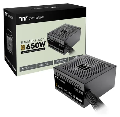 Image de Thermaltake PS-SPD-0650NNSABE-7 Netzteil Thermaltake Smart BX3 Pro SE 650W ATX3.1 80+B BK retail