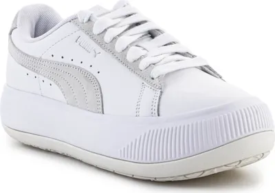Produktbild von Puma Mayu Mix Damen Schuhe 38258105 aus Naturleder in Weiß mit gepolsterter Sohle