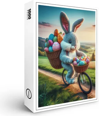 Image de puzzle premium raxxa "Roue du lapin de Pâques 1", 1000 pièces