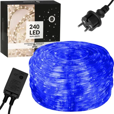 Produktbild von Lichtschlauch 240 LED Lichterkette 11,5 Meter Programmer 8 Funktionen IP44 Lichtfarbe - Blau