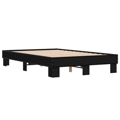 Immagine prodotto di Giroletto Nero 140x200 cm in Legno Multistrato e Metallo