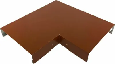 Produktbild von 90° Ecke für Mauerabdeckung Alu Rot Zuschnitt 50 cm - Siehe Skizze