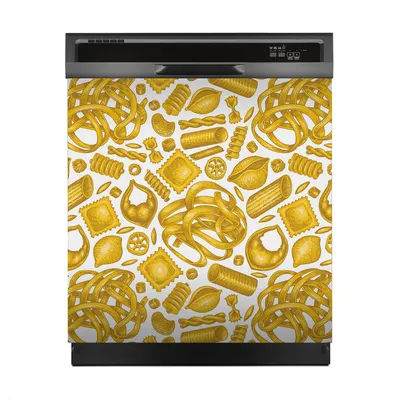 Produktbild von Aufkleber sticker 60x60 cm Dekorative folie Spülmaschine - Italienische Nudeln