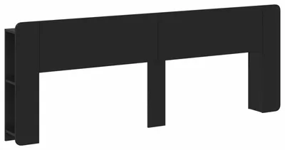 Immagine prodotto di vidaXL Comodino con contenitore, nero, in materiale derivato dal legno