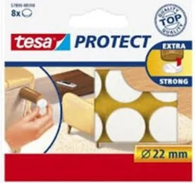 Produktbild von tesa Protect Filzgleiter rund 22mm weiß                12St.