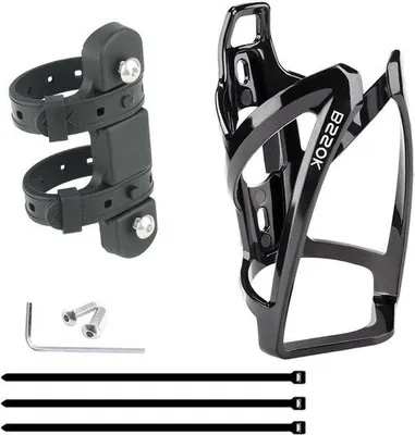 Produktbild von Famanu Flaschenhalter für Fahrrad - leicht und stabil - schwarz