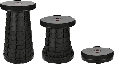 Produktbild von EINFEBEN Klapphocker Tragbarer, Mini Teleskophocker Klappstuhl Faltbar Campinghocker, Höhenverstellbar Leicht Stabil, Belastung 330lbs, für Innen und Aussenaktivitäten Reisen Angeln Wandern Grillen