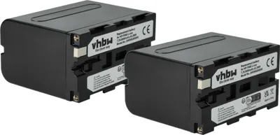 Produktbild von vhbw 2x Akku kompatibel mit Sony DSR-300, GV-D200, GV-A500, DSR-PD100A, GV-A500E, DSC-D770, DSR-200 Videokamera Camcorder (6000 mAh, 7,2 V, Li-Ion)
