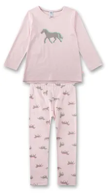 Immagine prodotto di Pigiama lungo rosa con cavallo, marca Sanetta, taglia 92, per bambine