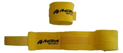Produktbild von Acra Handbandage für Kampfsportarten gelb
