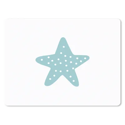 Produktbild von MuchoWow® Mauspad Mousepad Stern - Punkte - Pastell - Mädchen - Jungen - Kinder 40x30 cm - Mousepads - Maus Mat - Pad - Mausunterlage - Anti Rutsch