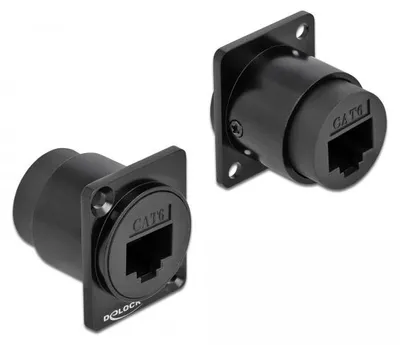 Imagen del producto de Módulo DeLOCK tipo D, RJ45, categoría 6, conector hembra a hembra,