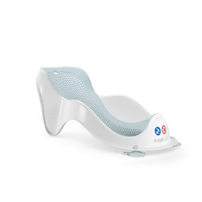 A baby bath lounger is shown against a white background.