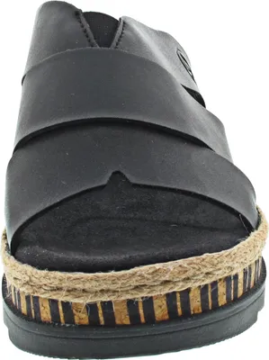 Produktbild von Rieker V7989-00 Damen, Synthetik, Schwarz, Keilpantolette - Damenschuhe Sandalette / Sling, Schwarz